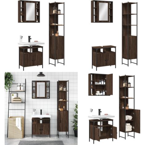 VidaXL Badmöbel-Set, 3-tlg. Badezimmermöbel S | Preisvergleich