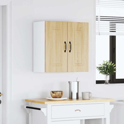 Holzschrank Gebraucht Unho Hngeschrank Bambus  3 Ablagen, 2 Tren, Natur,  60x20x60 Cm, Fr Bad & Kche