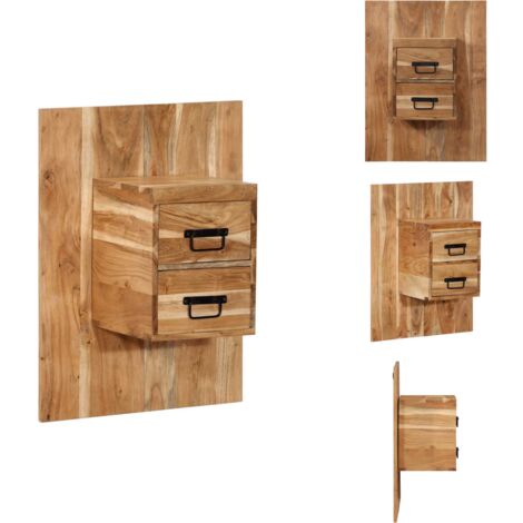 Genialo Bambus Schubladenschrank - Vielseitiger Aufbewahrungsschrank 33x21x14 Cm