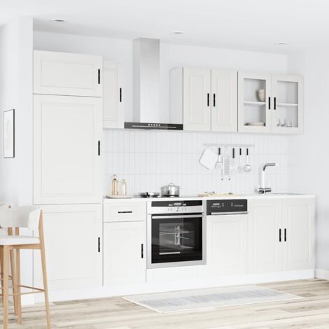 VidaXL Küchenbuffet »8-tlg. Küchenzeile Set Mit Dunstabzugshaube Wenge Optik S0s1p0e3 VidaXL Küchenbuffet »8-tlg. Küchenzeile Set Mit Dunstabzugshaube Wenge Optik S0s1p0e3
