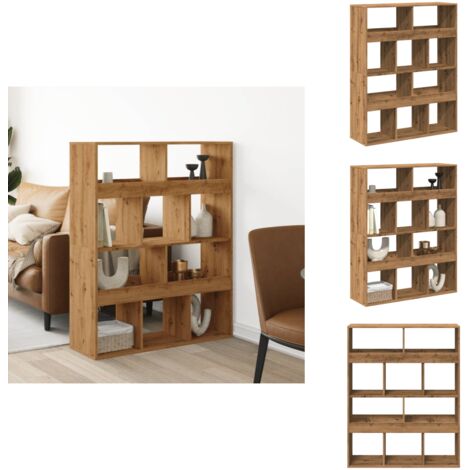 Phoenix Group Fortuna Regal – Raumteiler In Artisan Eiche, 3 Fach Asymmetrisch