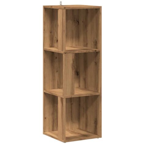 vidaXL Eckregal 4 Fächer Standregal Bücherregal Wandregal Raumteiler Regal Büroregal Dekoregal Aufbewahrung Sonoma-Eiche 33x33x132cm Holzwerkstoff vidaXL Eckregal 4 Fächer Standregal Bücherregal Wandregal Raumteiler Regal Büroregal Dekoregal Aufbewahrung Sonoma-Eiche 33x33x132cm Holzwerkstoff