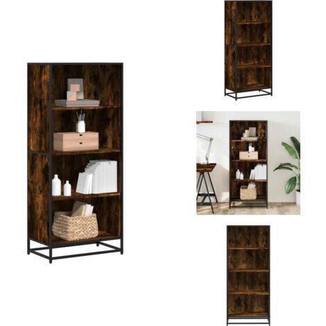 Bücherregal Räuchereiche 60x35x139 cm Holzwerkstoff - Bücherregal - Bücherregale - Bücherschrank - Bücherschränke (1/5)