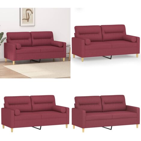 Emmtore 2-Sitzer Sofa Rosa - Samtsofa Mit Metallgestell Für Wohnzimmer