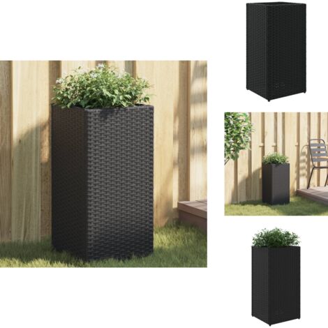 VidaXL Pflanzkübel 2er-Set, 50x50x50 Cm, Anthrazit, Aus Stahl – Mit Boden, Für Garten, Balkon & Terrasse