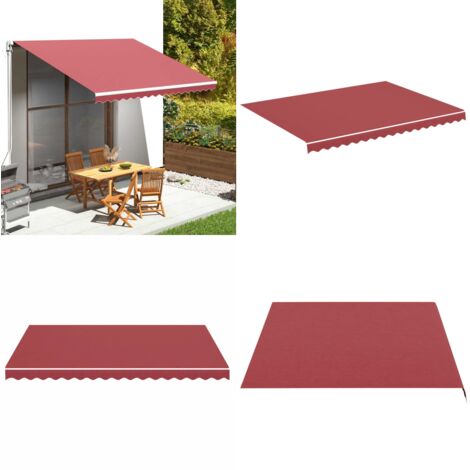 Markisenbespannung Burgunderrot 4x3 m - Markisenbespannung - Markisenstoff - Sonnenschutz - Garten - Terrasse - Home & Living (1/5)