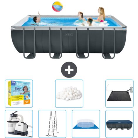 Intex rechteckiger Ultra XTR-Rahmenpool – 549 x 274 x 132 cm – Inklusive Zubehör CB50 (1/4)