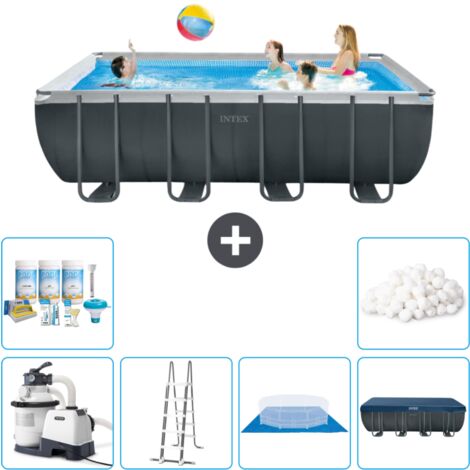 Intex rechteckiger Ultra XTR-Rahmenpool – 549 x 274 x 132 cm – Inklusive Zubehör CB41 (1/3)