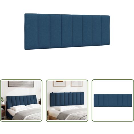 VidaXL Kopfteil-Kissen Hanko 120cm - Dunkelgraues Kopfpolster Für Bett, Mit Gurten Zur Wandmontage