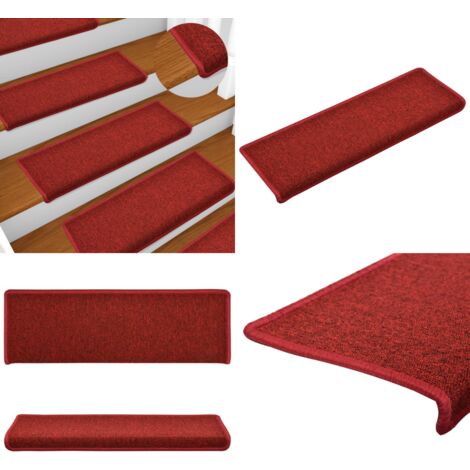 Melody Jane Puppenhaus-Teppich „Granat Rot & Gold Stars“ – Selbstklebender Läufer