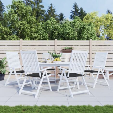 Maison Exclusive Gartenstuhl-Kissen 6 Stk. Schwarz 50x50x3 cm
