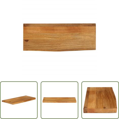 Produktbild von VidaXL Tischplatte Mit Baumkante 110x80x2,5 Cm – Massivholz Mango, Naturkante, Unikat Für Wohnen & Gewerbe
