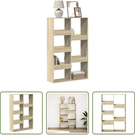vidaXL Bücherregal Holz - Bücherregal Sonoma-Eiche 100x33x155,5 cm Holzwerkstoff (1/5)