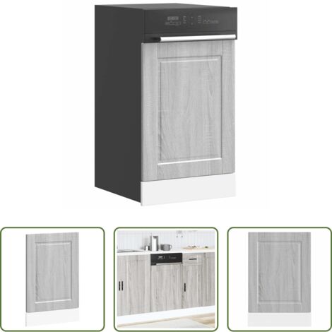 vidaXL Spülmaschinenblende -  Geschirrspülerblende Porto Grau Sonoma 45x1,5x67 cm (1/5)