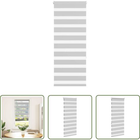 Doppelrollo -  Doppelrollo Hellgrau 60x150 cm Stoffbreite 55,9 cm Polyester