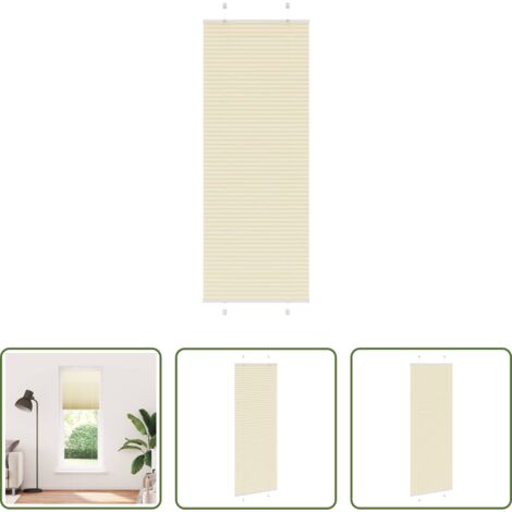Sichtschutz -  Plissee Creme 80x200 cm Stoffbreite 79,4 cm Polyester