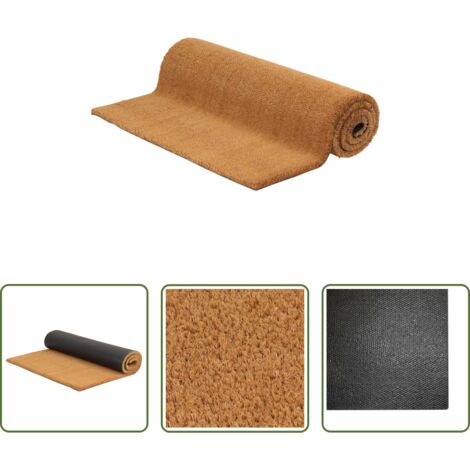 vidaXL Schmutz abfängend - Fußmatte Natur 100x200 cm Kokosfaser Getuftet (1/5)