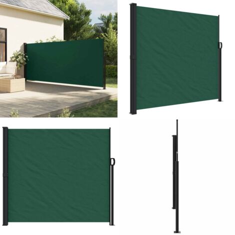 Seitenmarkise Ausziehbar Dunkelgrün 180x600 cm - Balkonmarkise - Terrassenmarkise (1/5)