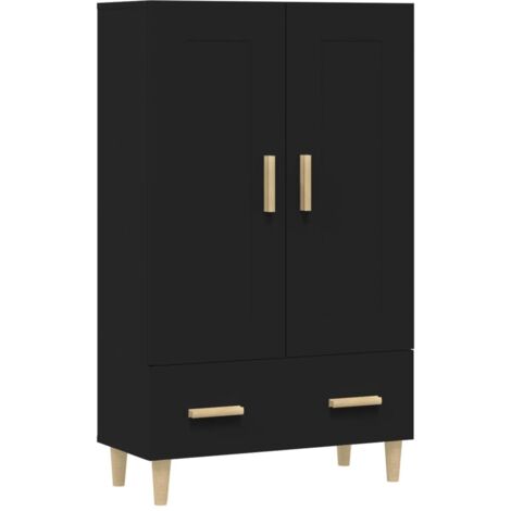 vidaXL Highboard Schwarz 70x31x115 cm Holzwerkstoff