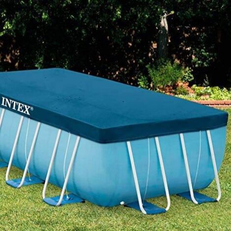 Intex 28037 Universelle Abdeckplane Rechteckig für Aufstellpools 398 x 184 cm (1/3)