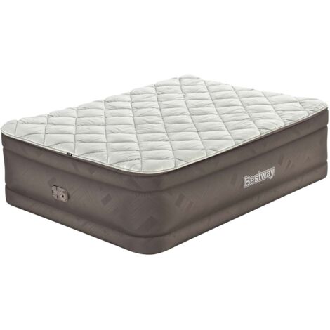 Bestway Luftbett 203 x 152 x 51 cm Fortech mit Reißverschlussbezug mit integrierter Elektropumpe für 2 Personen (1/5)
