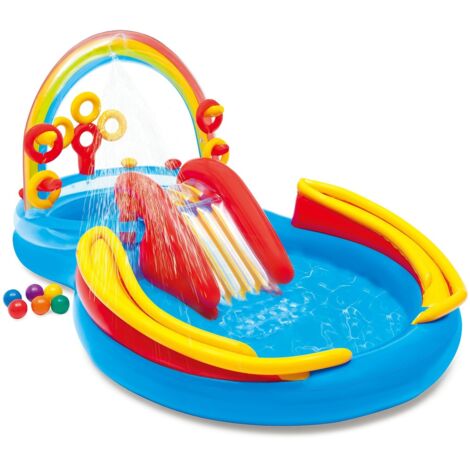 Intex 57453 Rainbow-Ring-Playcenter Aufblasbares Kinderpool Planschbecken