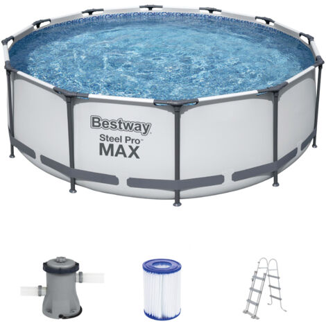 Bestway Steel Pro Max Set 366x100cm Pool Schwimmbecken Schwimmbad Planschbecken (1/5)