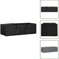 Aufbewahrungstasche fr Gartenkissen 135x40x55 cm Polyethylen -  Gartenkissen Tasche - Aufbewahrungsbox Garten - Auenkissen Stauraum -  Wetterfeste Aufbewahrung - Gartendeckentasse
