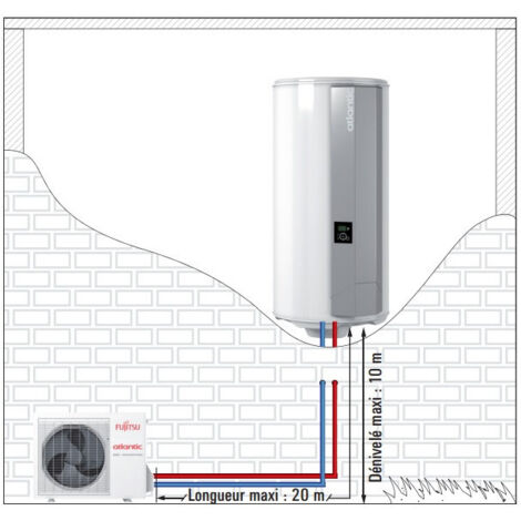 thermodynamischer Split-Wassererwärmer CALYSPO 270L ATLANTIC inverter