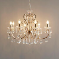 Roségold barocker Kristall-Kronleuchter 8 Arme - Pavia
