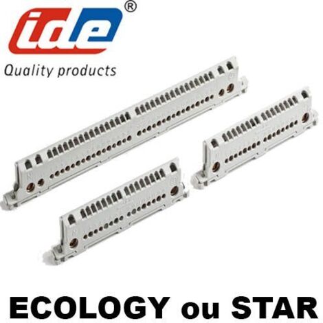 22003 Ide Barrette De Terre Pour Coffret Ide 18, 24, 36 Modules Ecology Ou Star - 36 Connexions 1,5 à 35mm²