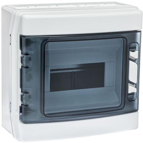 IDE – Coffret électrique nu étanche IP65 1 rangée 8 modules – Montage mural saillie – Résistance IK08 pour environnements difficiles (1/6)