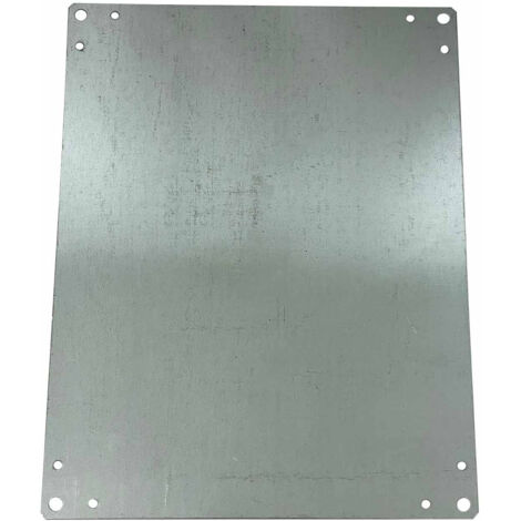 Plaque De Montage Tole électrozinguée Pour Coffret Polyester Aria 54 - 515x415