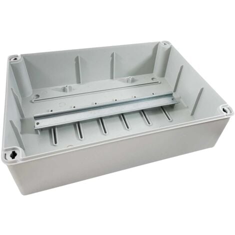 92714 Ide - Rail Din 35x7,5mm Compatible Boitier étanche Light Ide 322 - Longueur 271mm