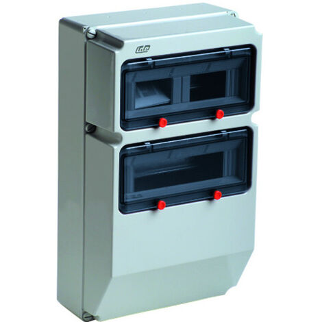 1724gm - Coffret étanche Ip67 Pour Prise - 2 Rangées De 13 Modules - Ide Pryma (1/5)