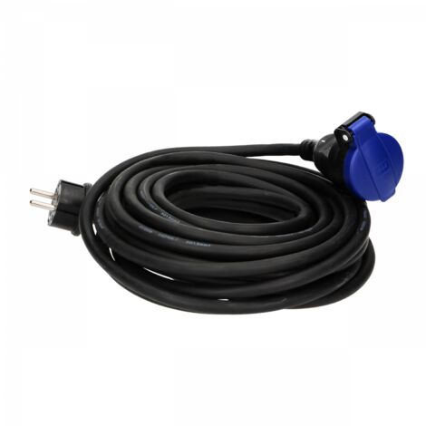 Rallonge électrique 20m étanche IP44 – Câble HO7RNF 3G1,5mm² ultra-résistant pour chantiers humides – Résistance aux poids lourds
