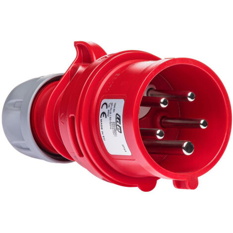 Prise Inverseur De Phase Tétrapolaire 16a 3p+n+t 380v - 5 Broches - étanche Ip44 - Ide