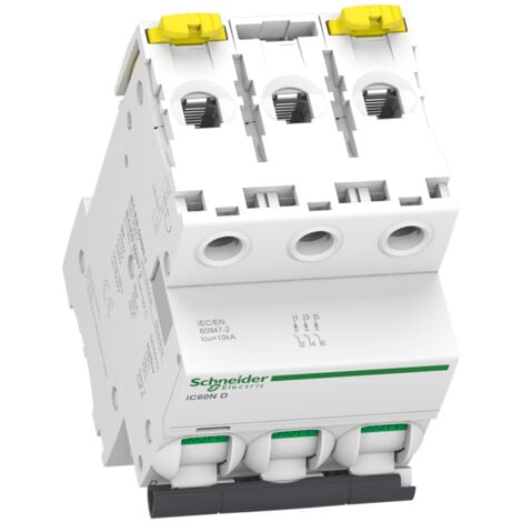 A9f75316 - Disjoncteur Courbe D Triphasé 16a - 3p - 10ka - à Vis - Schneider Electric Acti9 Ic60n