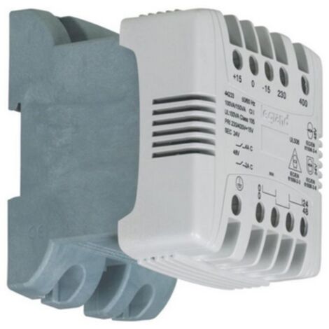 Legrand – Transformateur monophasé 40VA – Tension primaire 230V à 400V – Tension secondaire 115V à 230V – Protection circuits électriques