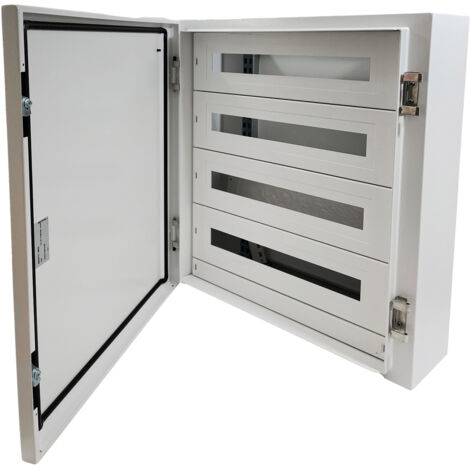 IDE – 65SUP7296PO – Coffret électrique nu étanche IP65 – 4 rangées de 24 modules – Dimensions 710x670x212mm – Installation murale sécurisée (1/5)