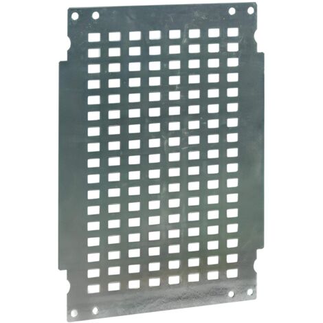 Grille De Montage Perforée En Acier Galavnisé Pour Coffret 800mmx600mm Polyester Ip66 Ide