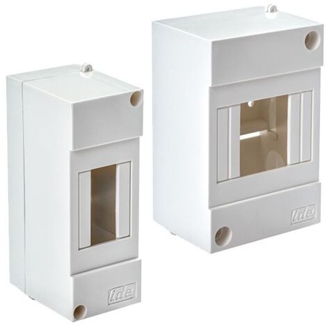 IDE – Coffret électrique nu 2 modules – Montage en saillie – Protection IP20 – Dimensions 130x50x64mm – Compatible rail DIN interne