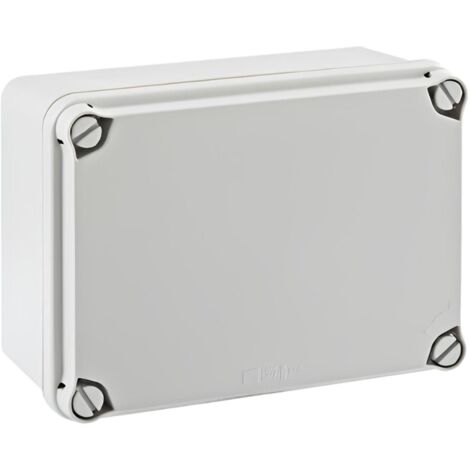 IDE – Boîtier électrique étanche IP67 – Dimensions 116x162x76mm – Plastique sans halogène – Pour installations industrielles et systèmes d'alarme - Dim116x162x76