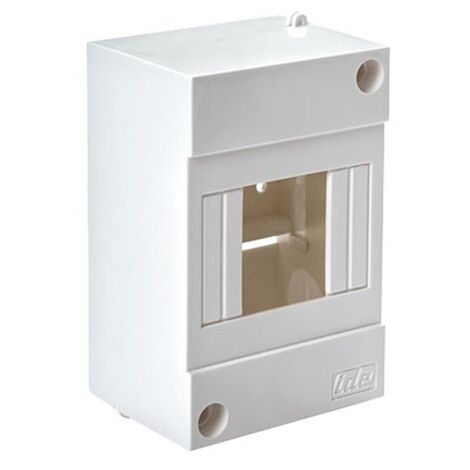 Coffret électrique nu 4 modules – Protection IP20 – Dimensions 130x85x64mm – Montage en saillie pour installation rapide