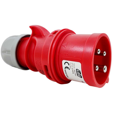 Prise Inverseur De Phase Triphasé 16a 3p+t 380v - 4 Broches - étanche Ip44 - Ide