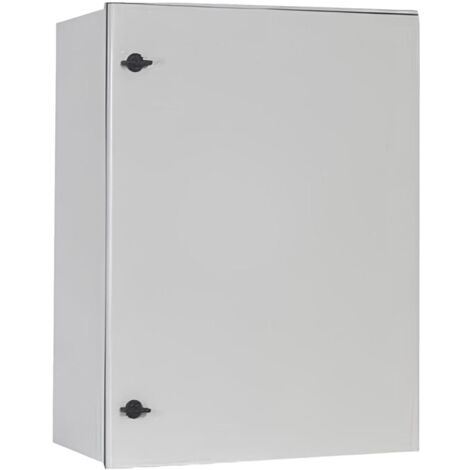 IDE – Coffret électrique en polyester étanche IP66 600x500x230 – Résistance IK10 – Porte pleine avec double serrure – Montage mural ou sur pied