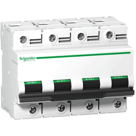Schneider Electric – Disjoncteur unipolaire 4P 80A 10kA courbe C – 6 modules – Protection circuits électriques – A9N18372