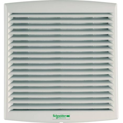Schneider Electric – Ventilateur ClimaSys CV 54 m³/h – Débit d'air 54 m³/h – Tension 230V – IP33 – 2 filtres anti-insecte – NSYCVF54M230MM2 (1/2)