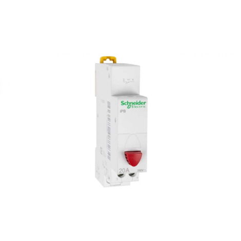 Bouton poussoir modulaire 20A 1R rouge iBP A9E18031