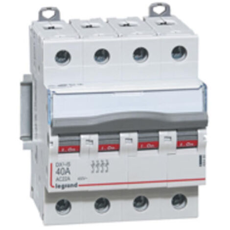Interrupteur sectionneur Tétrapolaire 40A DX-IS 4P 400V 4M - 406480 - Legrand